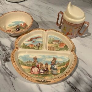 SOLD! Vintage Peter Rabbit Children’s Dishes